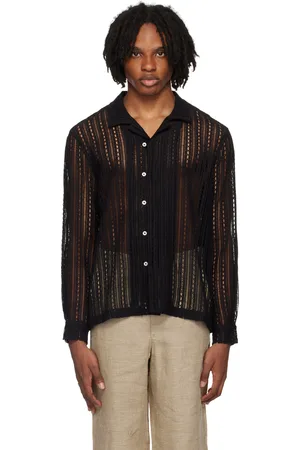 BODE Chemise noire en dentelle