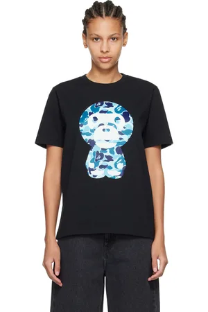 BAPE T-shirt noir à Baby Milo à motif camouflage ABC