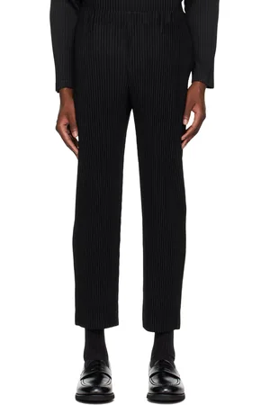 Issey Miyake Pantalon Tailored Pleats 2 noir