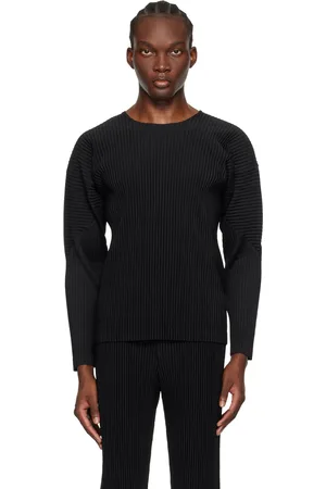 Issey Miyake T-shirt à manches longues Basics noir