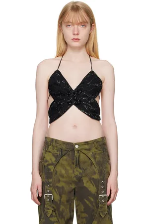 BLUMARINE Débardeur en forme de papillon noir