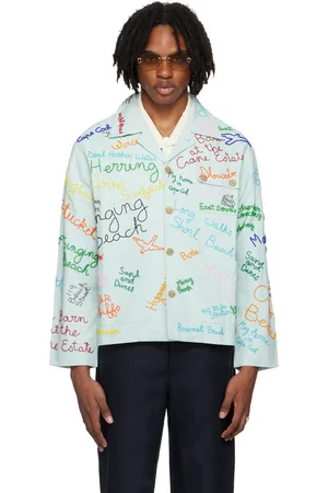 BODE Blouson bleu à textes