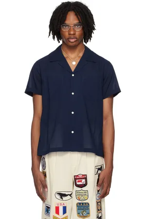 BODE Chemise droite bleu marine