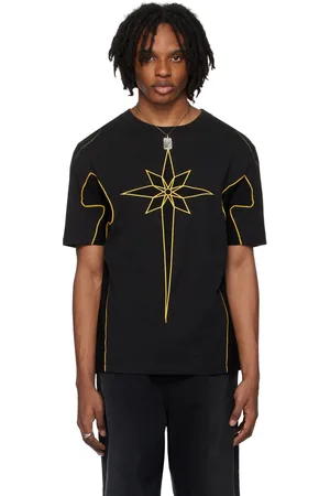 Kusikohc T-shirt de style motard noir