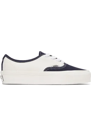 Vans Baskets Authentic Reissue 44 blanc cassé et bleu marine
