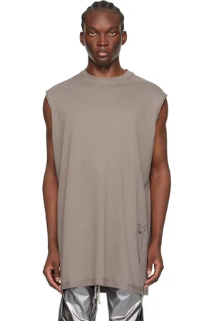 Rick Owens T-shirt Tarp gris édition Champion