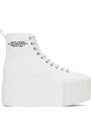 Marc Jacobs Baskets montantes blanches à plateforme