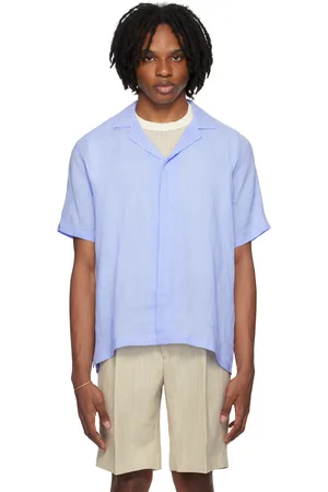 Orlebar Brown Chemise Maitan bleue
