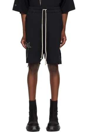 Rick Owens Short Beveled Pods noir édition Champion