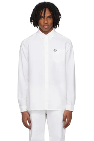 Fred Perry Chemise blanche à logo brodé