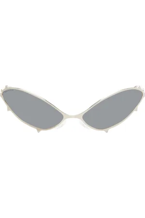 MAUSTEIN Lunettes de soleil graphiques argentées en métal