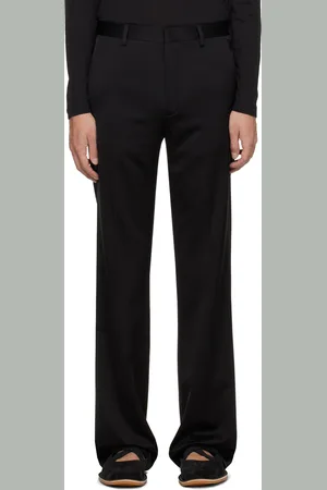 DRIES VAN NOTEN Pantalon noir à plis