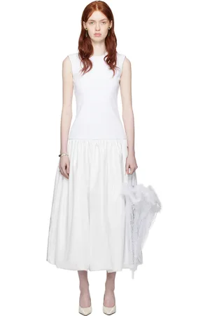 Nicklas Skovgaard Robe longue Audrey blanche exclusive à SSENSE - Mariage