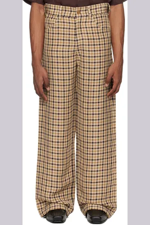 Séfr Pantalon Jiro beige et brun