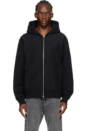 FORMA Pull à capuche noir à glissière
