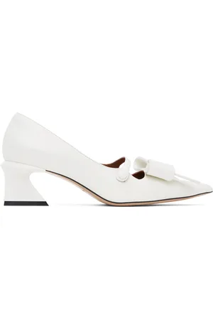 Shushu/Tong Chaussures à talon bottier blanches à bout pointu exclusives à SSENSE - Mariage
