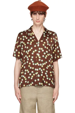 BODE Chemise brune à pois Bubble