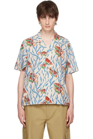 BODE Chemise blanc cassé à motif Swimmers