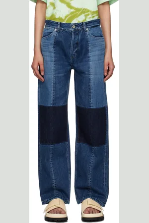Jil Sander Jean bleu à panneaux