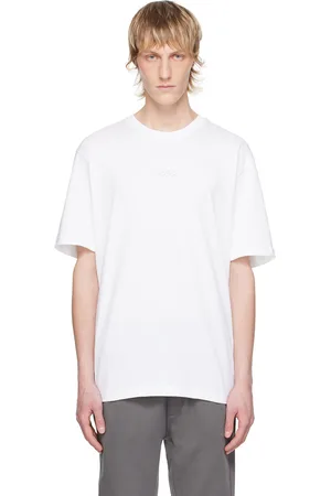 HUGO BOSS T-shirt blanc à logo contrecollé