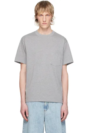 N. HOOLYWOOD T-shirt gris à col ras du cou