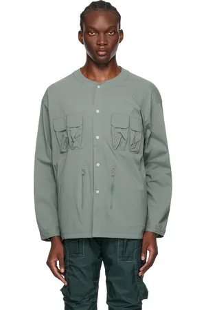 F/CE Blouson vert en tissu antidéchirures technique