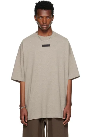 FEAR OF GOD T-shirt gris à col ras du cou - Core