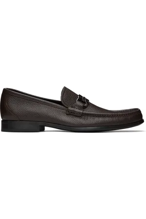 Salvatore Ferragamo Flâneurs bruns à ferrures Gancini