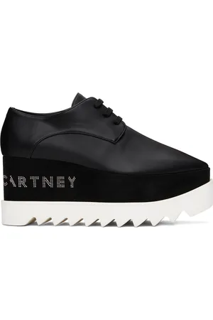 Stella McCartney Derbys Elyse noirs à plateforme et à logo