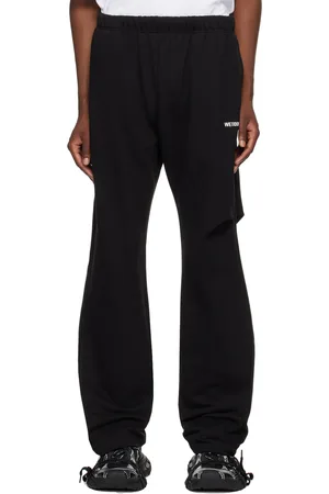 We11 Done Pantalon de survêtement ample noir