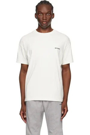 We11 Done T-shirt blanc à écusson