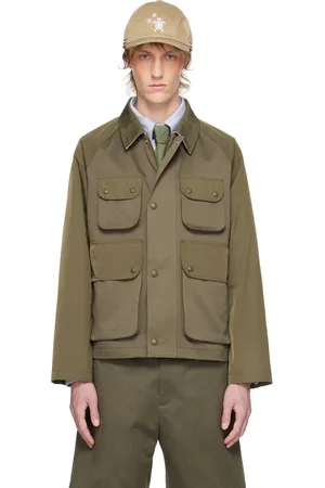 Thom Browne Blouson militaire décontracté écourté kaki