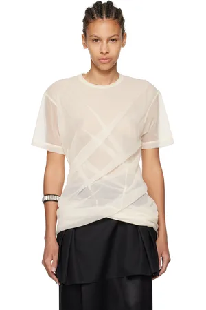 JUNYA WATANABE T-shirt drapé beige