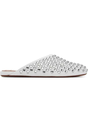 Alaïa Mules blanches en cuir d