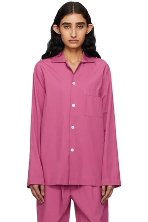 Tekla Chemise de pyjama à manches longues mauve