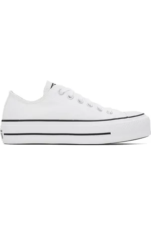 Converse Baskets basses Chuck Taylor All Star blanches à plateforme