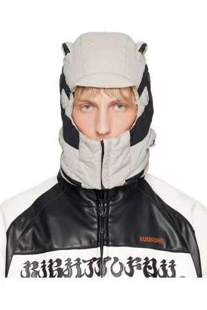 Kusikohc Capuche de style motard grise