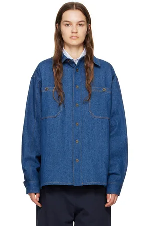 Carter Young Chemise indigo en denim lavé