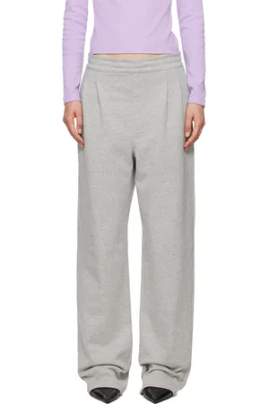 Carter Young Pantalon de survêtement gris à plis