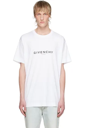 Givenchy T-shirt blanc à logos inversés