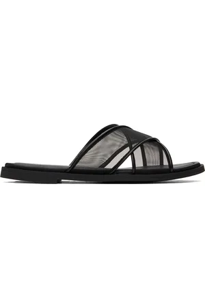 RAG&BONE Sandales noires en filet à brides entrecroisées