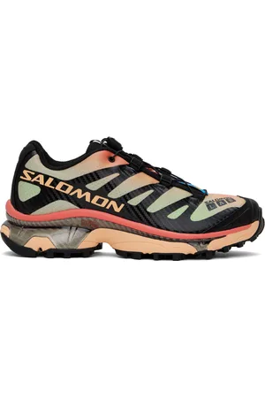 Salomon Baskets XT-4 OG Aurora Borealis noir et rose