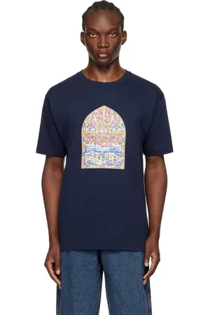 DIME T-shirt bleu marine à image à logo