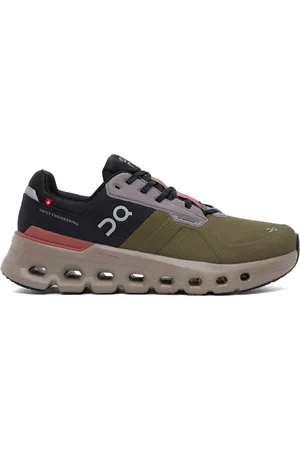 On Running Baskets imperméables Cloudrunner 2 kaki et noir