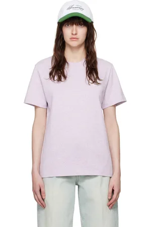 A.P.C. T-shirt mauve à logo