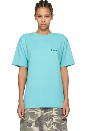 DIME T-shirt bleu à logo