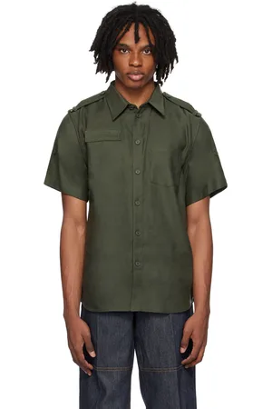 Helmut Lang Chemise grise à pattes d