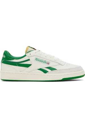 Reebok Baskets rétro Revenge blanc cassé et vert - Club C