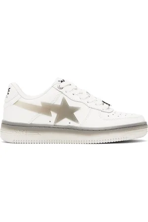 BAPE Baskets #5 blanches à étoiles emblématiques