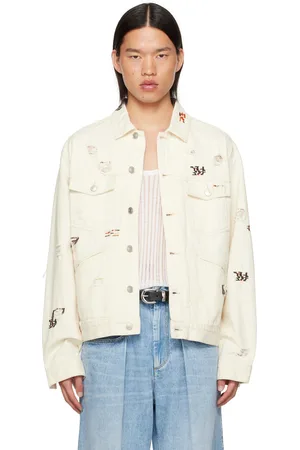 Isabel Marant Blouson Jango blanc cassé en denim